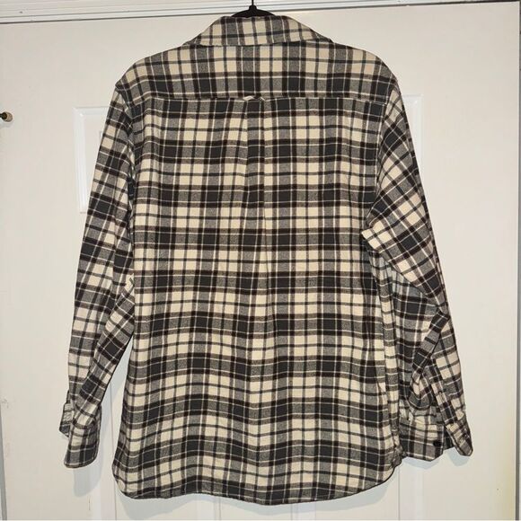 Jachs Plaid Cotton Flannel Long Sleeve Button Front Shirt - Picture 2 of 5